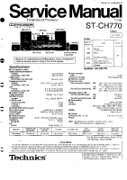 Technics - STCH-770 - Service manual 
